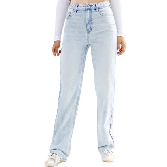 Pacsun 90's Boyfriend Jeans Light Indigo Wash Denim Classic Size 24 - Picture 8 of 8